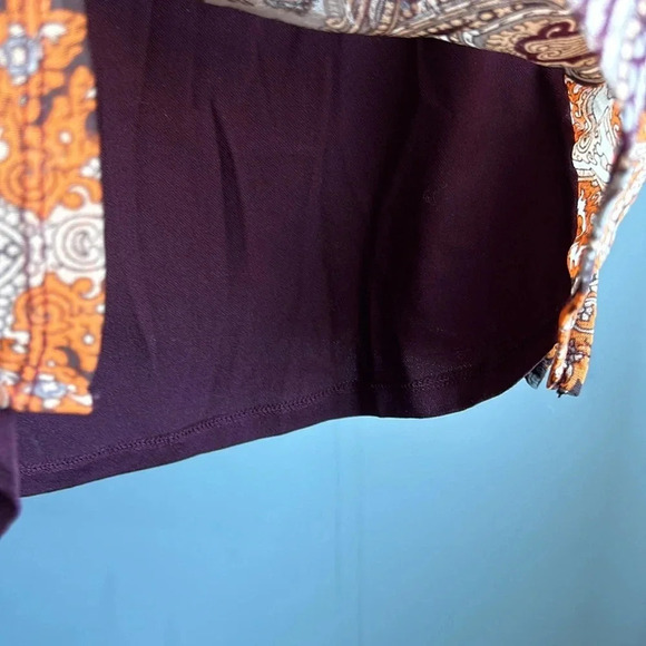 INC International Concepts Bohemain Shirt | Mesh | Paisley | Boho | Bohemian - Picture 6 of 10